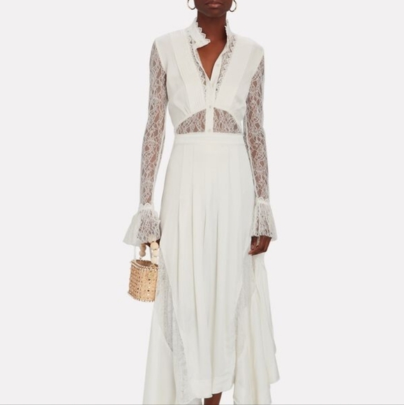 AJE Veil Ruffled Lace Shirt 14 - Picture 4 of 11